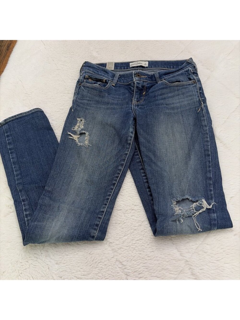 Abercrombie And Fitch Kids The Skinny Distressed Jeans 16